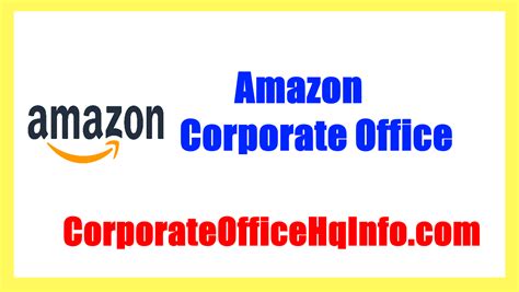 Amazon Corporate Office Address Phone Number And Email