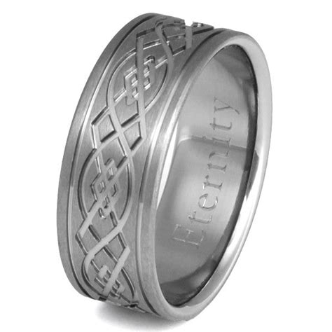Titanium Irish Celtic Wedding Rings Ck52 Titanium Rings Studio