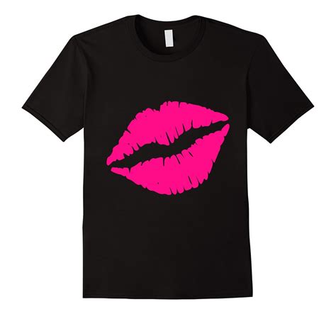 Big Huge Kiss T Shirt Hot Pink Lips Lipstick Mouth Pucker Up Anz Anztshirt
