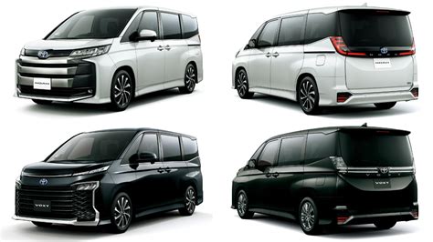 Toyota Noah And Voxy Minivans Debut In Japan With Up To Eight Seats And