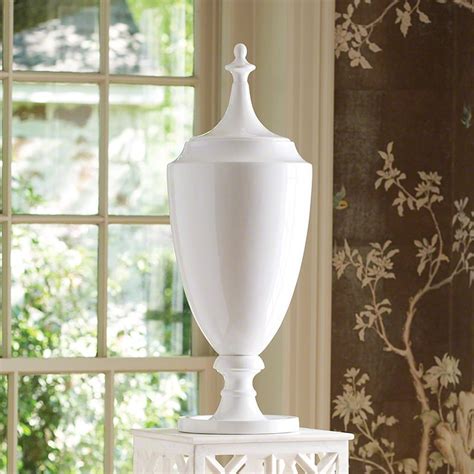 Check out our gray urn selection for the very best in unique or custom, handmade pieces from our caskets & urns shops. Grande Urn w/ Lid - White | Ceramic decor, White vases, Urn