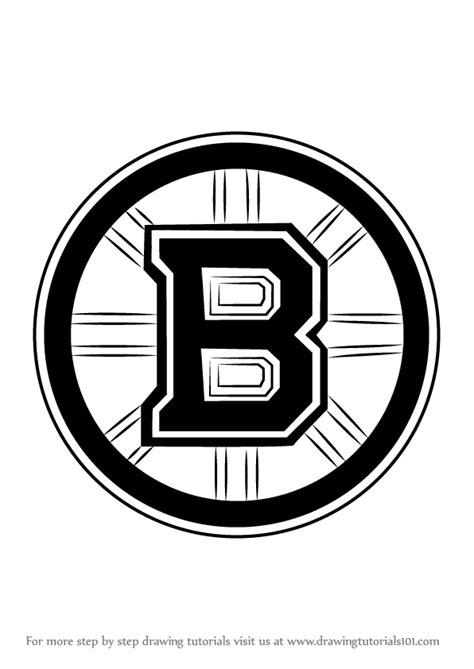 We got the hockey hookup! Learn How to Draw Boston Bruins Logo (NHL) Step by Step ...