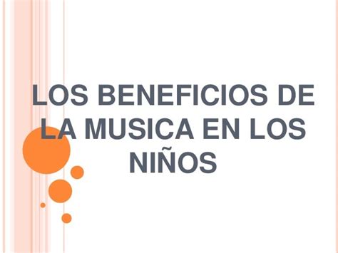 Los Beneficios De La Musica En Los NiÑos
