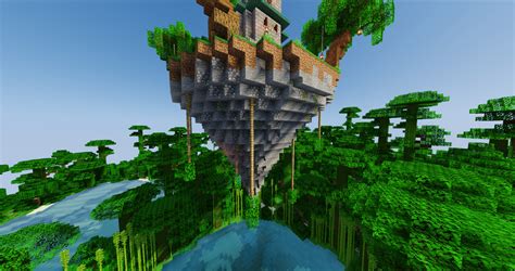 How To Build A Floating Island Minecraft