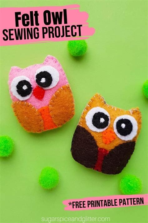 Free Felt Owl Template