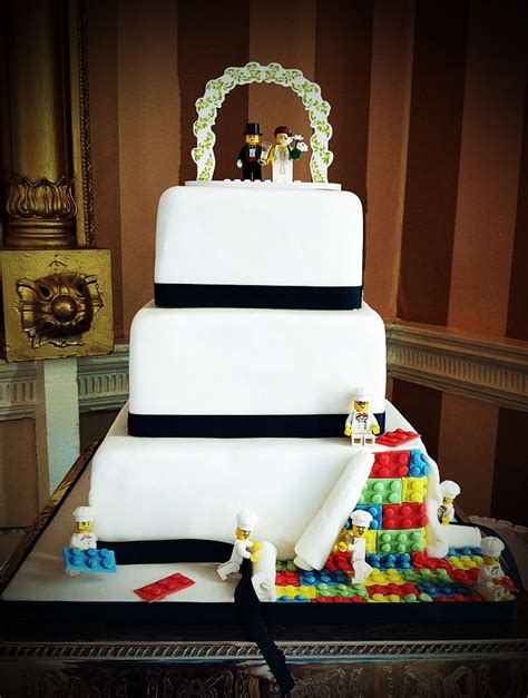 Lego Wedding Cake Bright And Fun Arundel West Sussex Lego Wedding