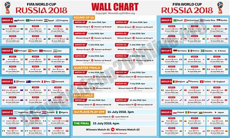 fifa world cup 2018 fixtures time schedule and information