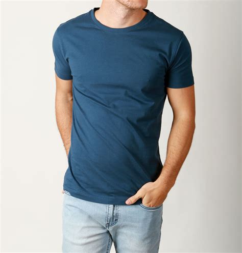 new mens basic crew neck tees cotton plain t shirts casual slim fit tee premiums ebay