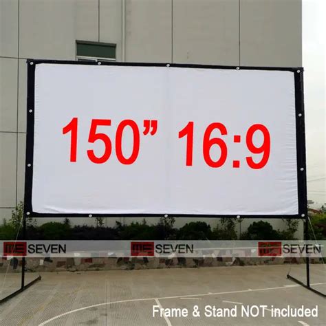 150 Inch Projector Screen 169 Portable Folded Front Projector Screen