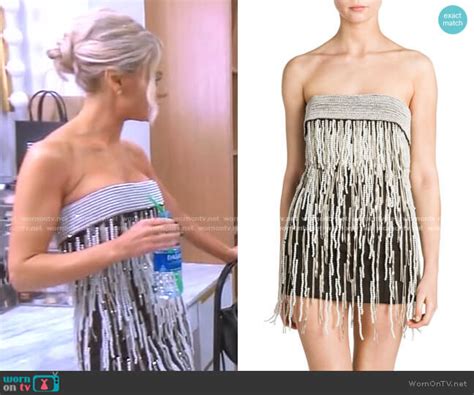 Wornontv Dorits Embellished Strapless Mini Dress On The Real Housewives Of Beverly Hills