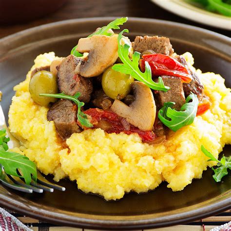 Recette Sauté de veau aux champignons et olives vertes