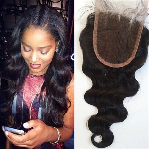Burmese Body Wave Lace Closure 7a Bleached Knot Free Middle 3 Part