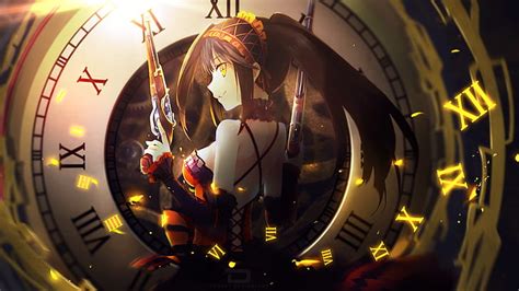 X Px Free Download HD Wallpaper Anime Date A Live Clock Dress Evil Kurumi