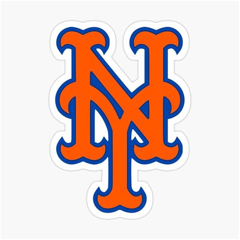 New York Ny Baseball Sticker By Infocrom New York Mets Logo New