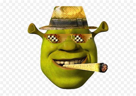 Face Bling Shrek Dank Meme Funny Wow Shrek Face Transparent