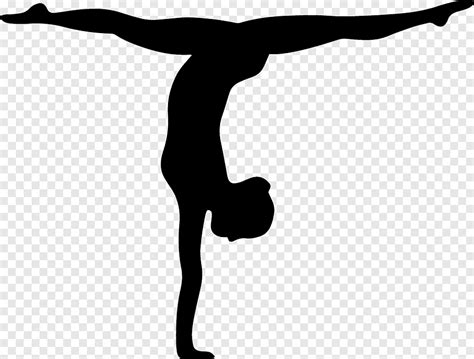 Vrouwelijke Turnster Illustratie Artistieke Gymnastiek Fysieke Fitness Silhouette Logo