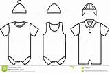 Template Clothes Vector Outline Romper Wear Child Card Coloring Business Sketch Templates Illustration Invitation Rompers Designs sketch template