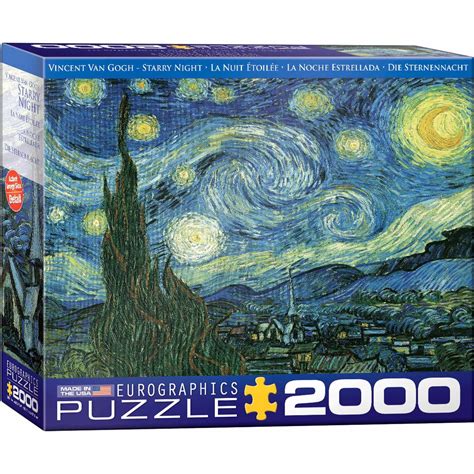 Click on one of the rectangles to move it to the blank space. Eurographics Starry Night By Vincent Van Gogh 2000 Pc ...