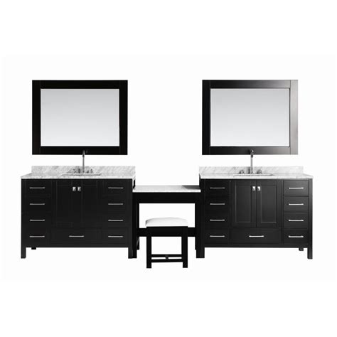 Furniture let it realize your princess dream. Design Element Two London 48 in. W x 22 in. D Vanity in Espresso with Marble Vanity Top in ...