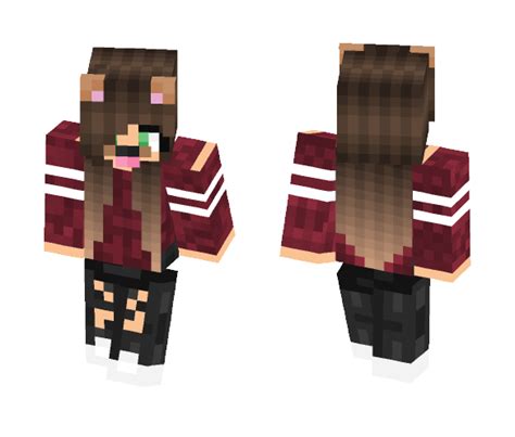 Download Cute Girl With Dog Filter Minecraft Skin For Free