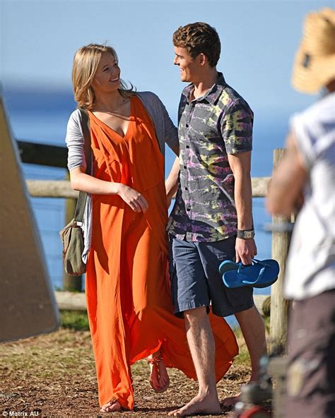 Kassandra Clementi And Alec Snow Film Intimate Home And Away Scene Daily Mail Online