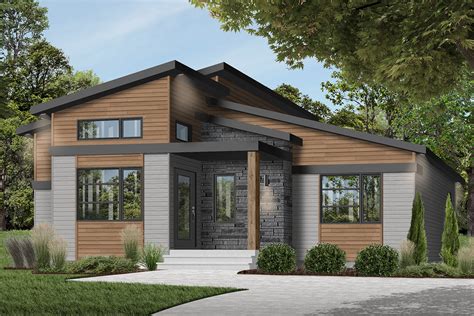 Modern Ranch House Plan With Cozy Footprint 22550dr Architectural