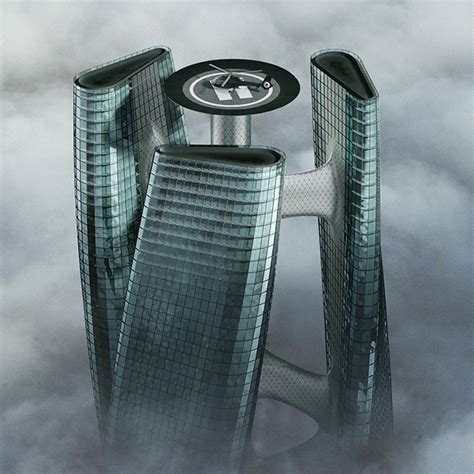 Squall Tower Is A Futuristic Inspired Vertical Wind Turbines Skyscraper