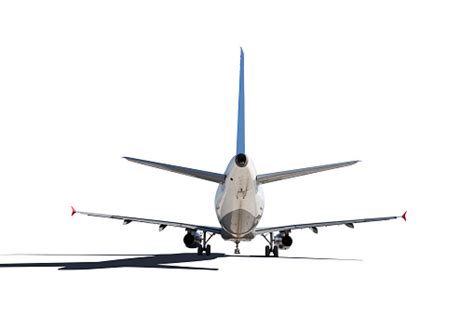 Commercial Air Plane On A White Background Stock Photo Download Image