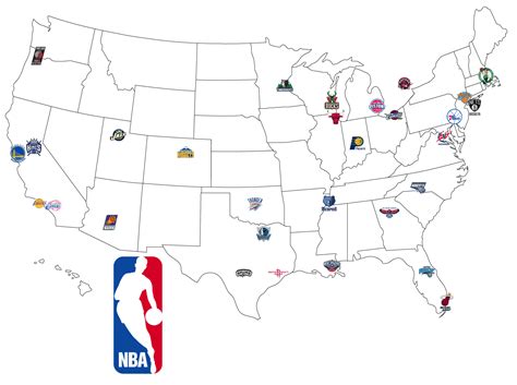 Usa Basketball Map Map Of Nba I Have Done These Maps For College Hot