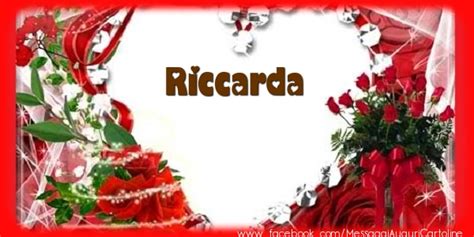 Love Riccarda 🌼 Cuore And Fiori And Mazzo Di Fiori Cartoline Damore