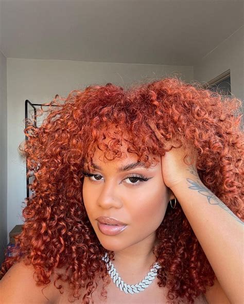 Brazilian Makeup Colored Curly Hair Ginger Hair Color Red Curly Hair