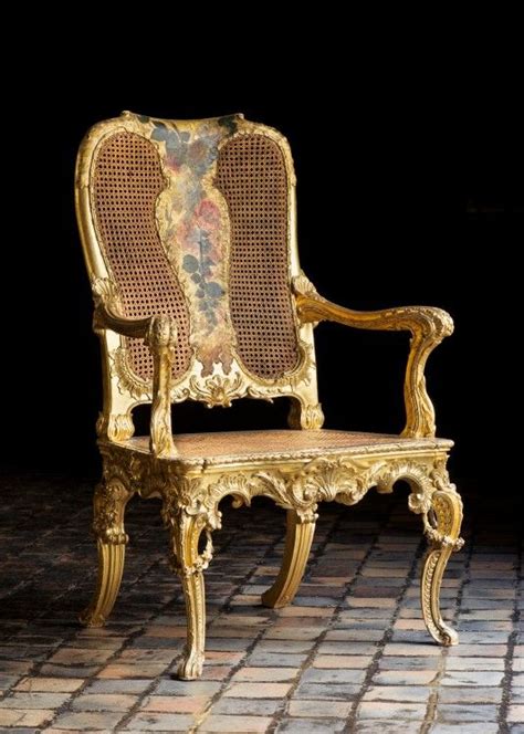 Arm Chairs Seven 1760s Italian Rome Gilded And Painted Wood 108