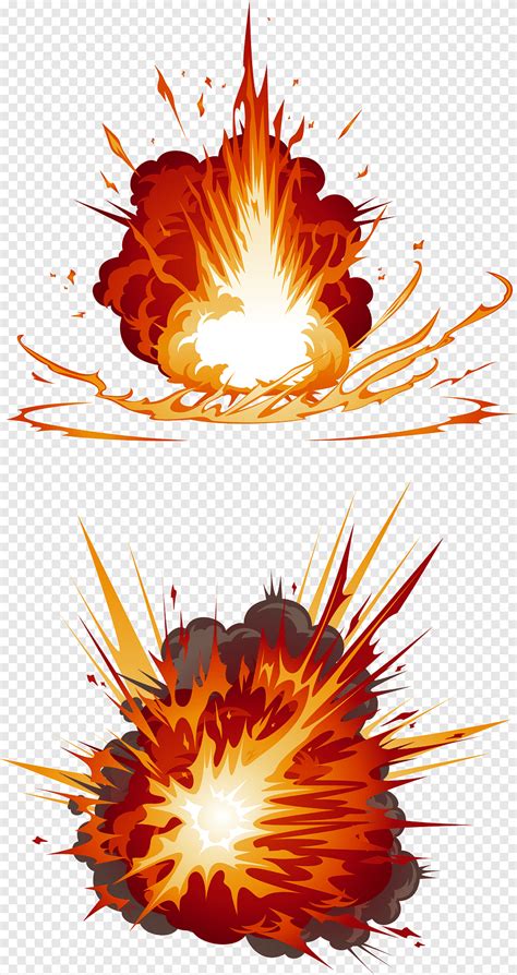 Two Explosion Illustrations Blastblastblastmy Explosion Firecracker