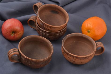 Tazas originales hechas a mano cerámica artesanal utensilios de cocina