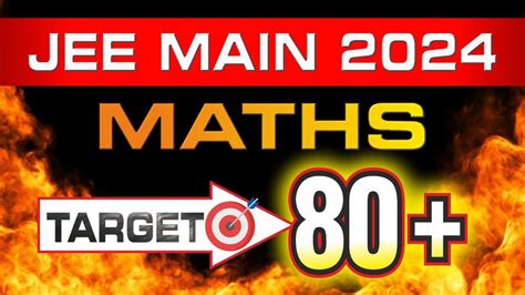 Jee Main 2024 Highest Weightage Chapters Math Strategy New Syllabus Youtube
