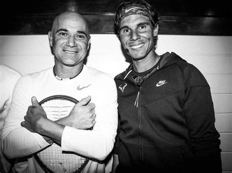 Andre Agassi And Rafa Nadal
