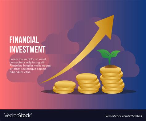 Financial Investment Concept Design Template Vector Image