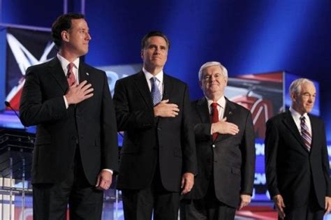 South Carolina Debate 2012 Santorum Strikes Back Gingrich Flips At
