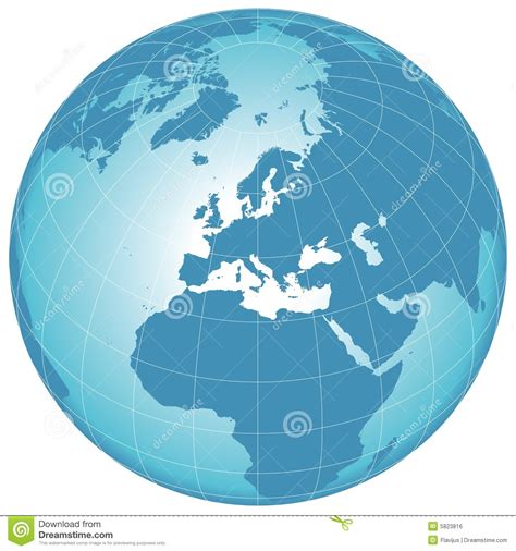 Vector World Globe Royalty Free Stock Image - Image: 5823816