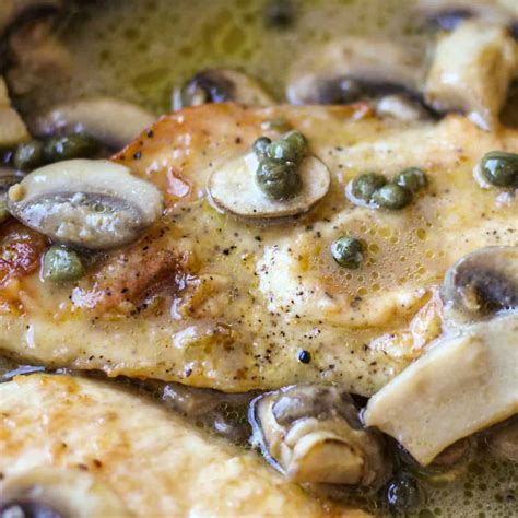 Chicken Piccata With Mushrooms And Capers Savas Kitchen