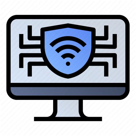 Computer Monitor Pc Protection Security Icon