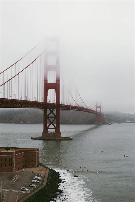 Golden Gate Bridge In Fog In San Francisco Bay By Stocksy Contributor