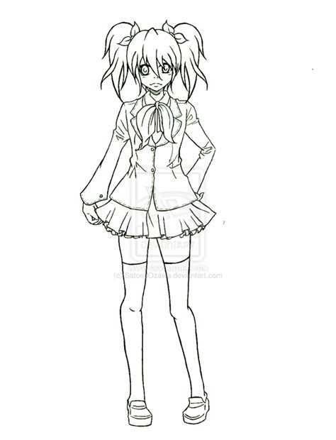 Coloring pages of characters from dragon ball, hamtaro, naruto and bakugan, as well the famous creatures and characters from pokemon and digimon who also had their origin in the world of video games. School Uniform Coloring Page at GetColorings.com | Free ...