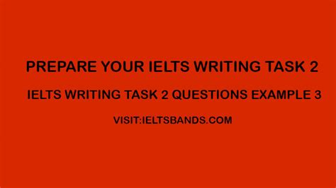 Ielts Writing Task 2 Questions Example 3 Exercises On Writing An Essay