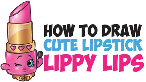 How To Draw A Lipstick Easy