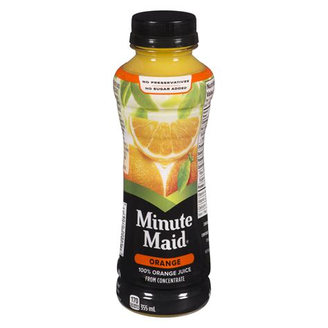 Minute Maid Orange Juice Bottles 12 Fl Oz 24 Pack Ec