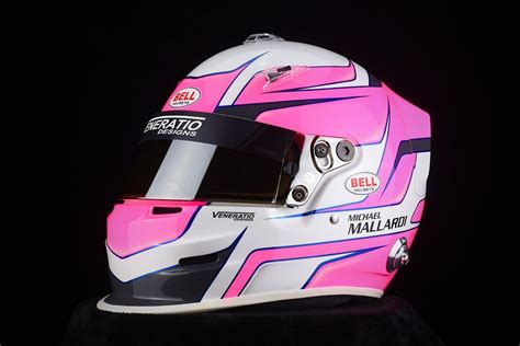 The custom 500 pays homage to richter's original. Custom painted Bell GP3 racing helmet for Michael Mallardi ...