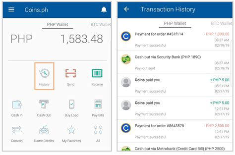 The new maybank2u do not have history record. Understanding your wallet history - Coins.ph Help Center