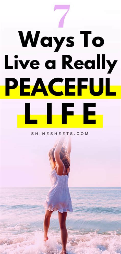 7 Ways To Live a Really Peaceful Life