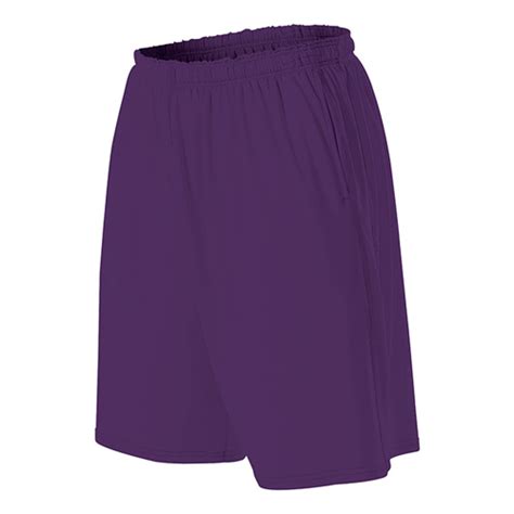 Athletic Kids Purple Shorts With Pockets
